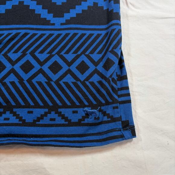 Pink Victorias Secret womens blue black geometric mini dress.  Y2K.  Size S - Picture 3 of 6